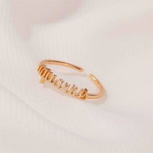 Aquarius Minimalist ZodiacSign Astrology Boho Ring